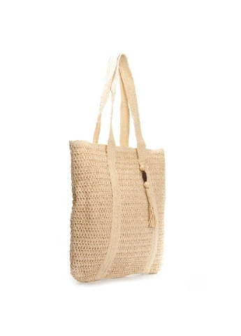 Пляжна плетена сумка 9817 beige Podium (395101152)
