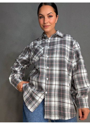 Серая рубашка No Brand