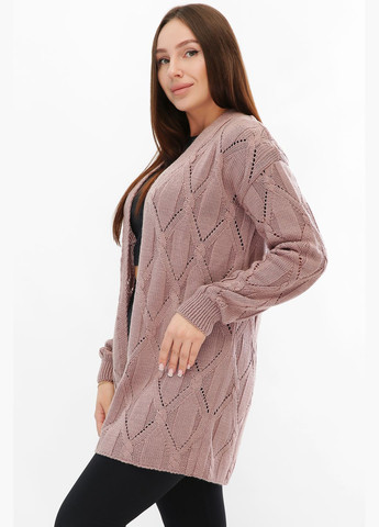 Темно-розовый зимний кардиган MarSe