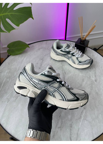 Серые демисезонные кроссовки мужские и женские asics gt-2160 grey white | асикс gt-2160 серые белые No Brand