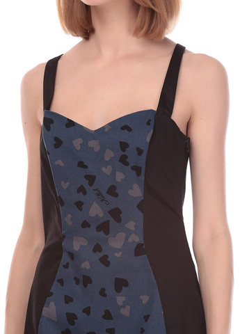 Чорна повсякденний сукня чорно-синій Killah