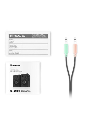 Колонки 2.0 S-235 black Real-El (333824419)
