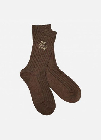 Набір жіночих шкарпеток високих бавовняних Лана Nise Day Happy 5 пар Асорті No Brand (278369135)