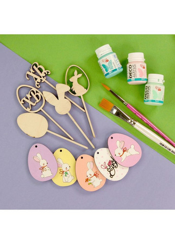 Набір заготовок „Великдень“ №6 фанера 4,5x6см 5шт Rosa Talent (362660707)