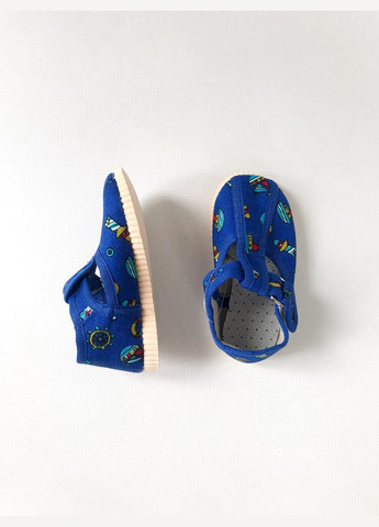 Текстильні капці 19 р 12,5 см синій артикул П41 Берегиня (294755518)