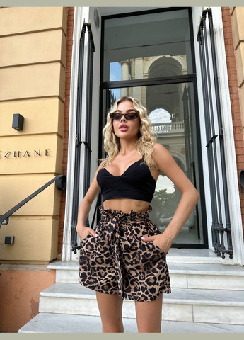 Женские шорты леопарда. No Brand (338377085)