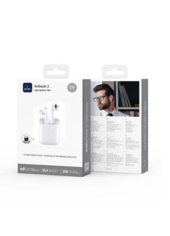 Бездротові навушники TWS Airbuds 2, ENC, White WIWU (389297861)