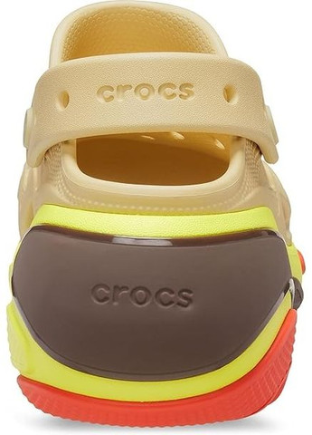 Желтые женские кроксы bubble clog sesame 209407 Crocs