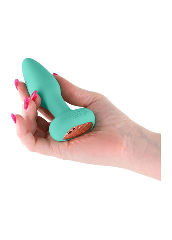 Анальная смарт вибро-пробка со стоппером Techno Prism зеленая Ns Novelties (327873419)