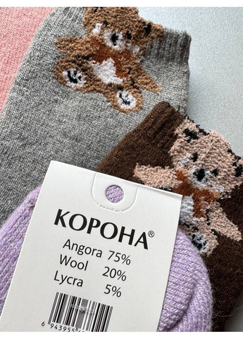 5 пар дуже теплі шерстяні шкарпетки зимові з махрою Корона (369621989)