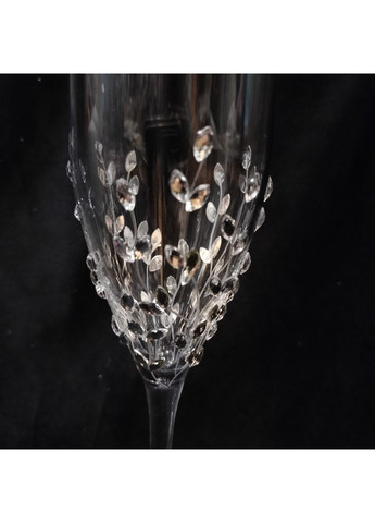 Набір весільні келихи, свічки та свічник. "Стрази" No Brand (367056251)