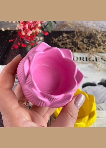 Гипсовый подсвечник - Лотос в ассортименте Белый No Brand (322347580)