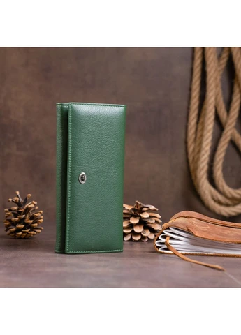 Гаманець на магнітах з клапаном жіночий 19240 st leather (393219109)