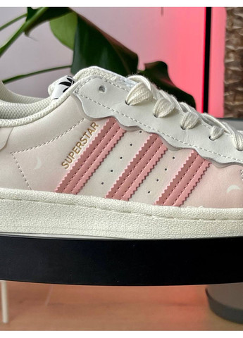 Кросівки жіночі Adidas Superstar Cappuccino Pink | Адідас Суперстар кремові No Brand кремові демісезони (360535104)