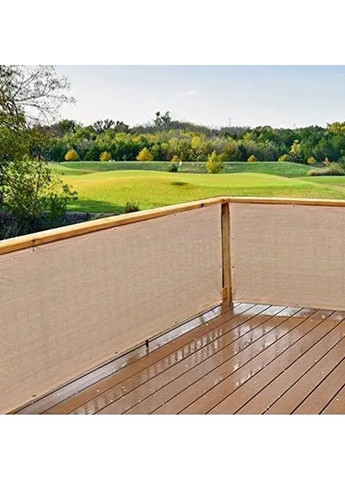 Сетка ширма для балкона 110 г/м² (0.9 х 4 м) Молочный No Brand (332635710)