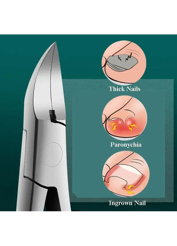 Кусачки для нігтів для врослих або товстих нігтів Червоні (0102/red) No Brand (351911021)