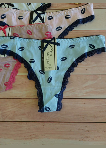 Жіночі бавовняні трусики труси стрінги Honey Fashion Accessories M/L білий (2-199) No Brand (313442810)