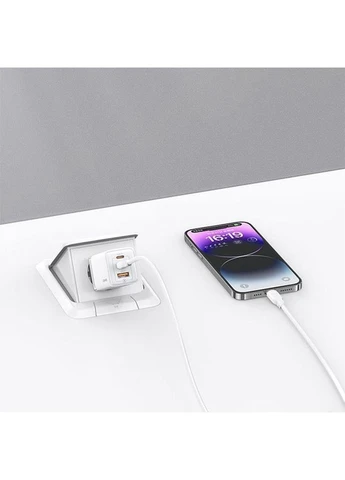 Мережевий зарядний пристрій US-CC180 65W White (CC180TC02) [139635] USAMS (399257407)
