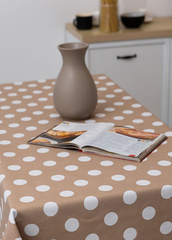 Скатерть с тефлоновым покрытием "Большой горошек" 1.2м х 1.8м Homedec - (318747188)
