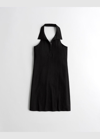 Черный демисезонный платье женское - платье hc9584w Hollister