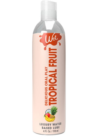 Їстівний та вагінальний лубрикант Тропічні фрукти 118мл Wet (316252890)