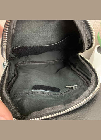 Чоловіча шкіряна сумка бананка на чорні груди | Кросбоді барсетка для чоловіків натуральна шкіра(BRT) Brettani (336552044)