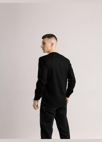 Стильна чоловіча сорочка чорна з довгим рукавом Freedom (341491765)