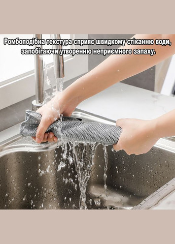 Мягкий скребок для посуды из нейлоновой проволки не царапает чувствительные поверхности 20х20см 10шт No Brand (317751405)