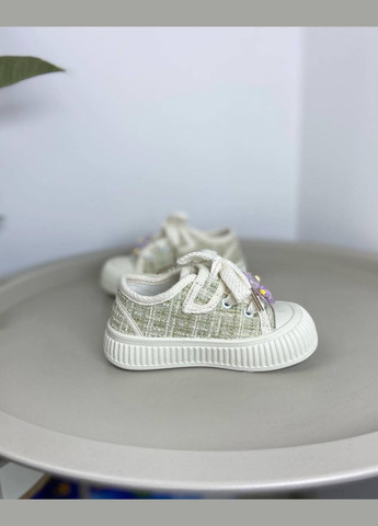 Белые детские кроссовки белые 1081 No Brand