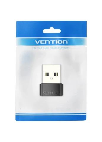 Перехідник USB 2.0 AМ --> USB Type-C (F) PVC чорний Vention (392011407)