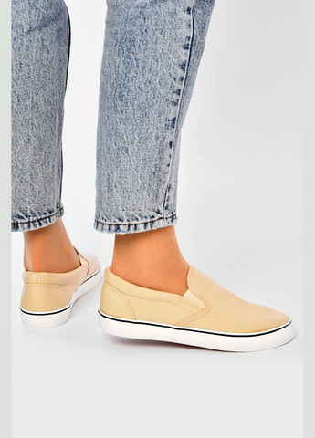 Мокасини жіночі бежевого кольору Let's Shop (332979898)