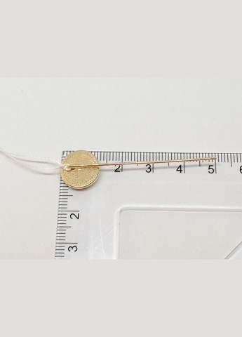 Золота брошка з фіанітом і емаллю. 4066/01/486 Золотий Вік (329421729)