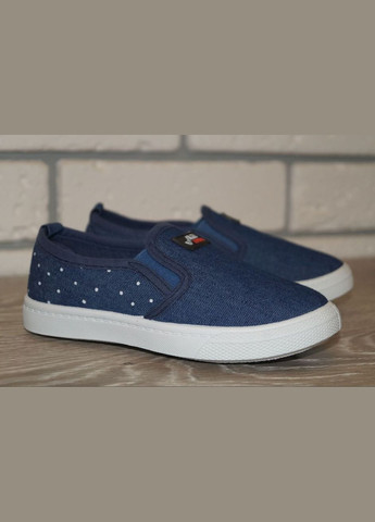 Слипоны детские джинсовые Blue Rama (325609141)