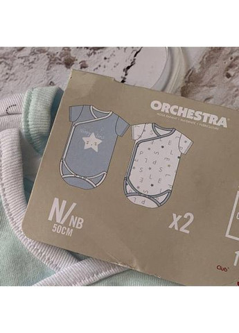 Бодіки для хлопчика, 50р, 0-1 міс, короткий рукав Orchestra (389438305)