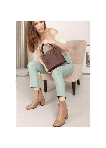 Жіноча шкіряна сумка через плече кроссбоді бордова BlankNote (302008794)