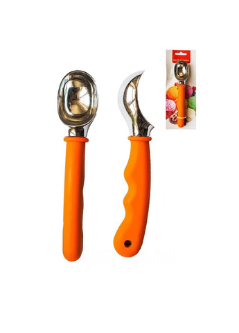 Ложка с силиконовой ручкой для мороженого, бисквитного теста, замороженного йогурта 18 см Kitchen Master (350883998)