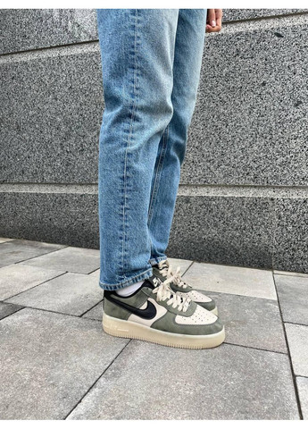 КРОСІВКИ ЖІНОЧІ NIKE AIR FORCE 1 LOW KHAKI НАЙК АІР ФОРС 1 ПРЕМІУМ No Brand білі демісезони (368886051)