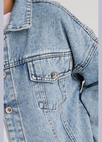 Пиджак детский для девочки джинсовый голубого цвета Let's Shop (292251728)