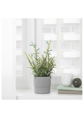 Штучна рослина в горщику блакитна лаванда 9 см IKEA (272149933)