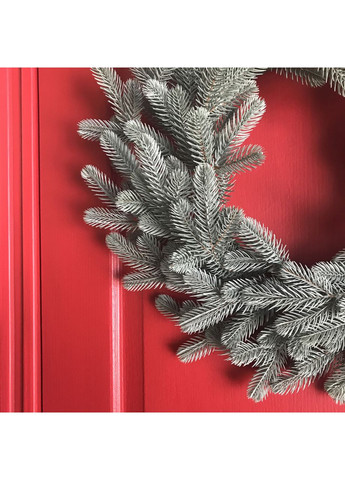 Вінок хвойний різдвяний Traditional литий d-40 см блакитний HVOYA (366964181)