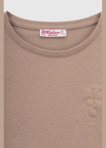 Кофейная летняя футболка Viollen