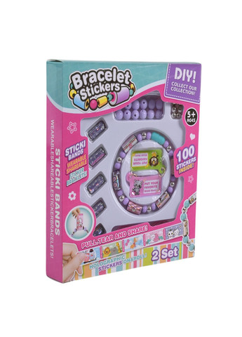 Детский набор украшений для девочек: браслеты и стики-роллы в подарочной коробке - No Brand PL525-002 (371926000)