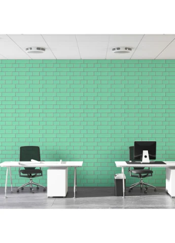 Панель стінова 700х7000х5мм Зелена цегла зі сріблом SW-00001803 Sticker Wall (362115234)