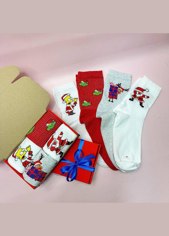 Комбинированные бокс мужских новогодних носков 40-45 на 4 пары Vakko (306424138)