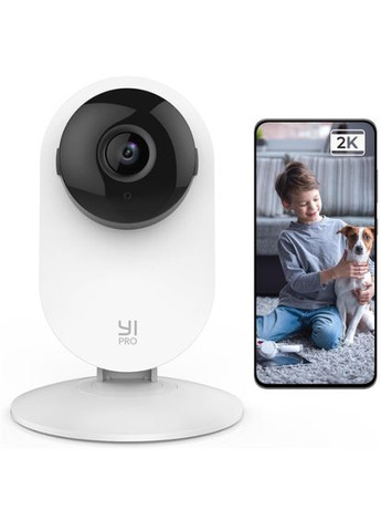 IP-Камера відеоспостереження YI PRO 2K 3MP Home Camera White YYS.62121 Міжнародна версія Yi Home (327433239)