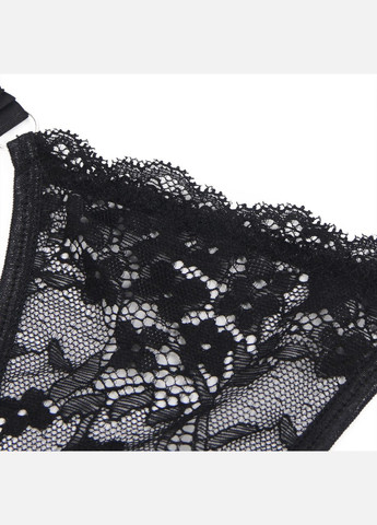 Стринги кружевные Star Night с декором стразами Love,черные, S No Brand (330617935)