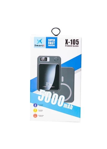 Бездротовий повербанк зі швидкою зарядкою на 5000 mah X105 Smartx (377036055)