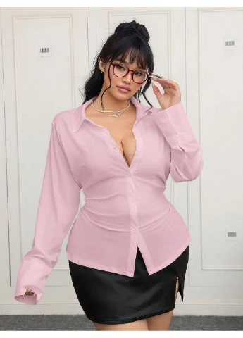 Розовая блуза SHEIN