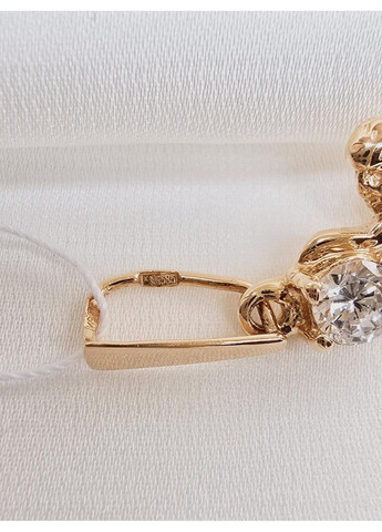 Золотой подвес «Ангелик с фианитом», красное золото 585 пробы. No Brand (367267947)