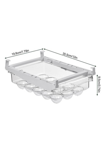 Кухонный держатель для яиц выдвижной контейнер для яиц фруктов овощей для холодильника No Brand (315633055)